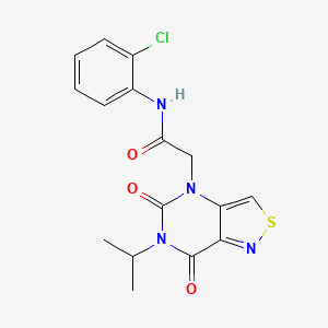 molecular formula C16H15ClN4O3S B2598681 N-(2-chlorophenyl)-2-(6-isopropyl-5,7-dioxo-6,7-dihydroisothiazolo[4,3-d]pyrimidin-4(5H)-yl)acetamide CAS No. 1251627-61-8