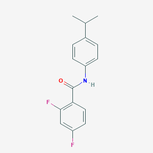 molecular formula C16H15F2NO B259869 2,4-difluoro-N-(4-isopropylphenyl)benzamide 