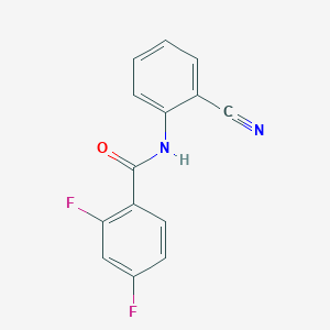 N-(2-cyanophenyl)-2,4-difluorobenzamide