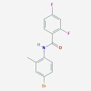 molecular formula C14H10BrF2NO B259872 N-(4-bromo-2-methylphenyl)-2,4-difluorobenzamide 