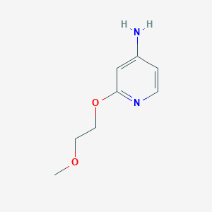 molecular formula C8H12N2O2 B2598721 2-(2-甲氧基乙氧基)吡啶-4-胺 CAS No. 936112-80-0