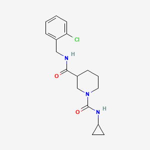 molecular formula C17H22ClN3O2 B2598732 N3-(2-氯苄基)-N1-环丙基哌啶-1,3-二甲酰胺 CAS No. 1219845-10-9