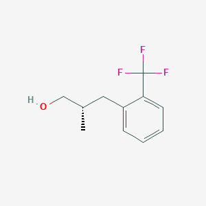 (2S)-2-Methyl-3-[2-(trifluoromethyl)phenyl]propan-1-ol