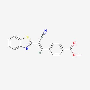 (E)-methyl 4-(2-(benzo[d]thiazol-2-yl)-2-cyanovinyl)benzoate