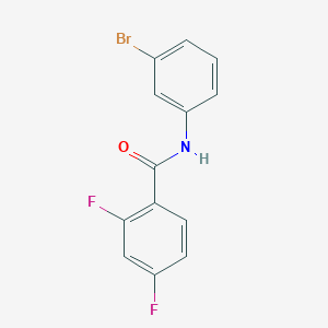 molecular formula C13H8BrF2NO B259874 N-(3-bromophenyl)-2,4-difluorobenzamide 