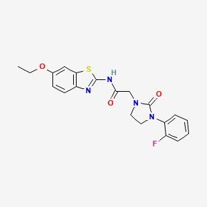 B2598770 N-(6-ethoxybenzo[d]thiazol-2-yl)-2-(3-(2-fluorophenyl)-2-oxoimidazolidin-1-yl)acetamide CAS No. 1251698-60-8