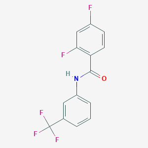 molecular formula C14H8F5NO B259879 2,4-difluoro-N-[3-(trifluoromethyl)phenyl]benzamide 