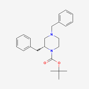 (R)-tert-Butyl 2,4-dibenzylpiperazine-1-carboxylate