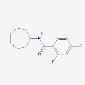 N-cycloheptyl-2,4-difluorobenzamide