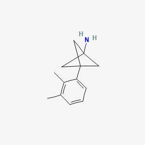 molecular formula C13H17N B2598812 3-(2,3-Dimethylphenyl)bicyclo[1.1.1]pentan-1-amine CAS No. 2287313-96-4