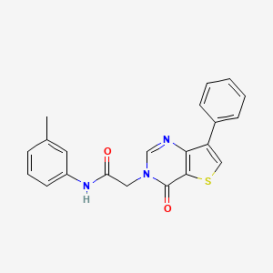 N-(3-methylphenyl)-2-(4-oxo-7-phenylthieno[3,2-d]pyrimidin-3(4H)-yl)acetamide