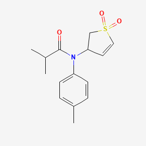 N-(1,1-dioxido-2,3-dihydrothiophen-3-yl)-N-(p-tolyl)isobutyramide