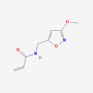 molecular formula C8H10N2O3 B2598858 N-[(3-Methoxy-1,2-oxazol-5-yl)methyl]prop-2-enamide CAS No. 2185980-26-9