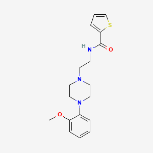 molecular formula C18H23N3O2S B2598866 N-(2-(4-(2-methoxyphenyl)piperazin-1-yl)ethyl)thiophene-2-carboxamide CAS No. 184951-36-8