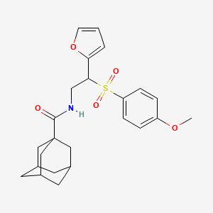 N-{2-(2-furyl)-2-[(4-methoxyphenyl)sulfonyl]ethyl}adamantane-1-carboxamide