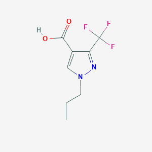 molecular formula C8H9F3N2O2 B2598877 1-丙基-3-(三氟甲基)吡唑-4-羧酸 CAS No. 1103427-26-4