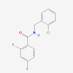 molecular formula C14H10ClF2NO B259888 N-(2-chlorobenzyl)-2,4-difluorobenzamide 