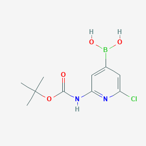 2-(t-Butoxycarbonylamino)-6-chloropyridine-4-boronic acid