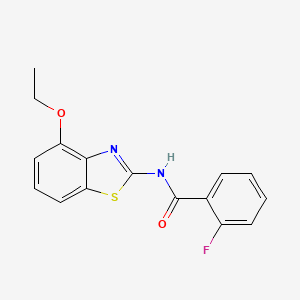 N-(4-ethoxy-1,3-benzothiazol-2-yl)-2-fluorobenzamide