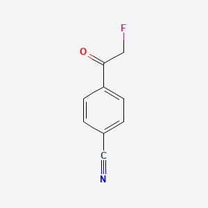 molecular formula C9H6FNO B2598926 4-(2-氟代乙酰)苯腈 CAS No. 1046785-07-2