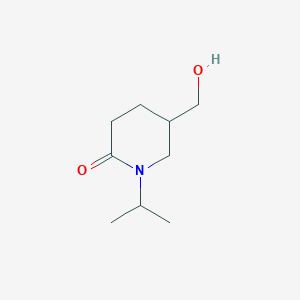 molecular formula C9H17NO2 B2598930 5-(Hydroxymethyl)-1-isopropylpiperidin-2-one CAS No. 1824414-80-3