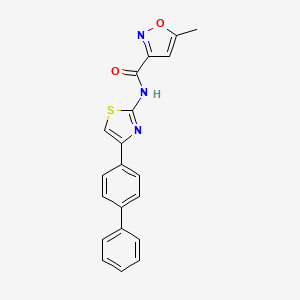 N-(4-([1,1'-biphenyl]-4-yl)thiazol-2-yl)-5-methylisoxazole-3-carboxamide