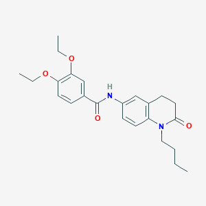 molecular formula C24H30N2O4 B2598936 N-(1-butyl-2-oxo-1,2,3,4-tetrahydroquinolin-6-yl)-3,4-diethoxybenzamide CAS No. 954684-44-7