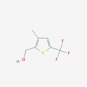 molecular formula C7H7F3OS B2598944 [3-Methyl-5-(trifluoromethyl)thiophen-2-yl]methanol CAS No. 2580232-49-9