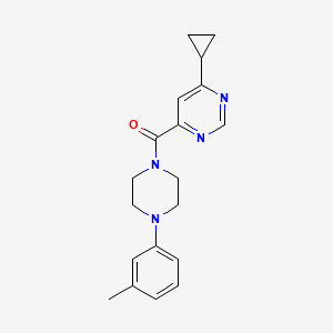(6-Cyclopropylpyrimidin-4-yl)-[4-(3-methylphenyl)piperazin-1-yl]methanone