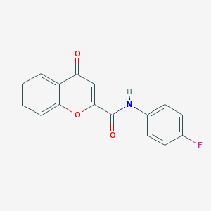molecular formula C16H10FNO3 B2598950 N-(4-fluorophenyl)-4-oxo-4H-chromene-2-carboxamide CAS No. 361166-55-4
