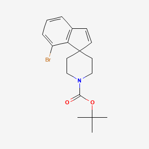 molecular formula C18H22BrNO2 B2598961 Tert-butyl 7-bromospiro[indene-1,4'-piperidine]-1'-carboxylate CAS No. 1160247-64-2
