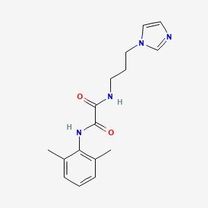 molecular formula C16H20N4O2 B2598970 N1-(3-(1H-咪唑-1-基)丙基)-N2-(2,6-二甲基苯基)草酰胺 CAS No. 898374-90-8