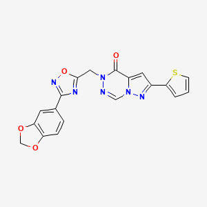 molecular formula C19H12N6O4S B2598975 N-(2-氯-4-甲基苯基)-2-(2,7,9-三甲基-4-氧代吡啶并[3',2':4,5]噻吩并[3,2-d]嘧啶-3(4H)-基)乙酰胺 CAS No. 1251584-34-5