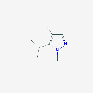 molecular formula C7H11IN2 B2598982 4-Iodo-1-methyl-5-propan-2-ylpyrazole CAS No. 1539884-08-6