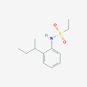 molecular formula C12H19NO2S B259899 N-(2-sec-butylphenyl)ethanesulfonamide 