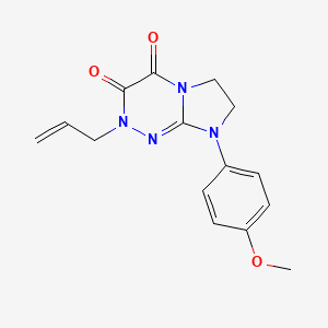 molecular formula C15H16N4O3 B2598990 2-烯丙基-8-(4-甲氧基苯基)-7,8-二氢咪唑并[2,1-c][1,2,4]三嗪-3,4(2H,6H)-二酮 CAS No. 941888-27-3