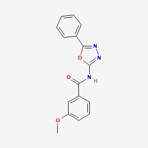 3-methoxy-N-(5-phenyl-1,3,4-oxadiazol-2-yl)benzamide
