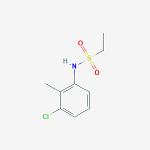 molecular formula C9H12ClNO2S B259900 N-(3-chloro-2-methylphenyl)ethanesulfonamide 