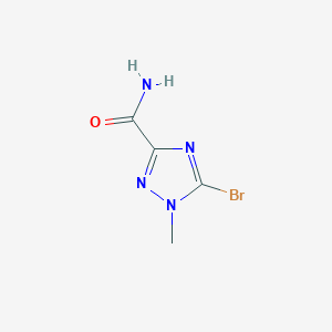 molecular formula C4H5BrN4O B2599002 5-Bromo-1-methyl-1H-1,2,4-triazole-3-carboxamide CAS No. 1823348-87-3
