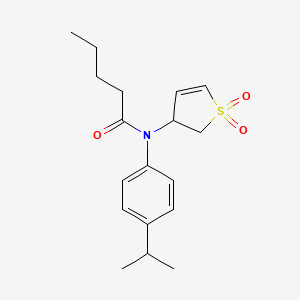 N-(1,1-dioxido-2,3-dihydrothiophen-3-yl)-N-(4-isopropylphenyl)pentanamide