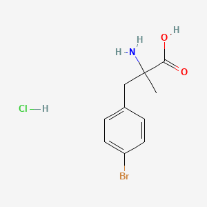 molecular formula C10H13BrClNO2 B2599023 2-Amino-3-(4-bromophenyl)-2-methylpropanoic acid hydrochloride CAS No. 2094304-19-3