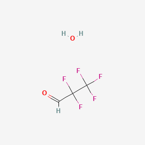 molecular formula C3H3F5O2 B2599029 2,2,3,3,3-pentafluoropropanal Hydrate CAS No. 422-06-0; 422-63-9