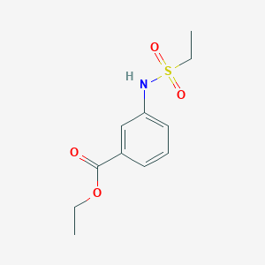 molecular formula C11H15NO4S B259904 Ethyl 3-[(ethylsulfonyl)amino]benzoate 