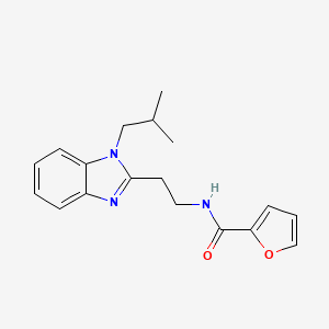 molecular formula C18H21N3O2 B2599044 N-[2-(1-isobutyl-1H-benzimidazol-2-yl)ethyl]-2-furamide CAS No. 871547-57-8