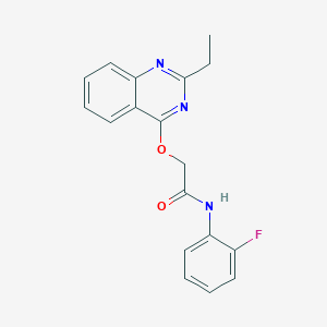 B2599047 2-((2-ethylquinazolin-4-yl)oxy)-N-(2-fluorophenyl)acetamide CAS No. 1116082-39-3