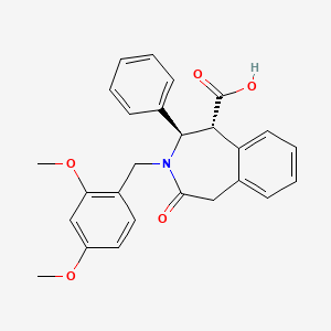 (1R,2R)-3-[(2,4-dimethoxyphenyl)methyl]-4-oxo-2-phenyl-2,3,4,5-tetrahydro-1H-3-benzazepine-1-carboxylic acid