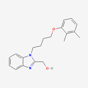 molecular formula C20H24N2O2 B2599081 (1-(4-(2,3-二甲基苯氧基)丁基)-1H-苯并[d]咪唑-2-基)甲醇 CAS No. 853752-83-7