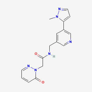 N-((5-(1-methyl-1H-pyrazol-5-yl)pyridin-3-yl)methyl)-2-(6-oxopyridazin-1(6H)-yl)acetamide