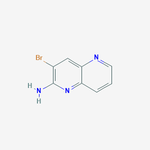 molecular formula C8H6BrN3 B2599094 3-Bromo-1,5-naphthyridin-2-amine CAS No. 50786-27-1