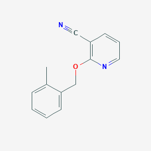 molecular formula C14H12N2O B2599096 2-[(2-Methylphenyl)methoxy]pyridine-3-carbonitrile CAS No. 2200037-70-1